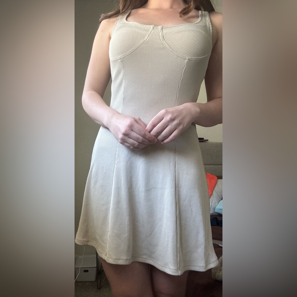 SALE 🦓Zara🦓 Beige Mini Dress